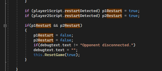 A screenshot of the code handling NAIR's restart function online.
